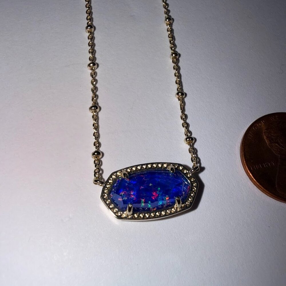 Kendra Scott Elisa with Blue Opal Stone